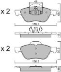 AISIN Set placute frana AISIN BPRE-1016 (BPRE-1016)