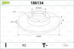 VALEO Disc frana VALEO 186134 (186134)