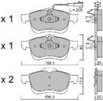 AISIN Set placute frana AISIN BPFI-1027 (BPFI-1027)