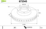 VALEO Disc frana VALEO 672545 (672545)