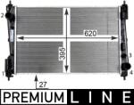 MAHLE Radiator, racire motor MAHLE CR 1111 000P (CR 1111 000P)