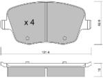 AISIN Set placute frana AISIN BPVW-1019 (BPVW-1019)