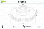 VALEO Disc frana VALEO 672552 (672552)
