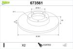 VALEO Disc frana VALEO 673561 (673561)