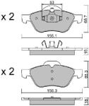 AISIN Set placute frana AISIN BPRE-1010 (BPRE-1010)