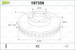 VALEO Disc frana VALEO 197359 (197359)