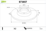 VALEO Disc frana VALEO 673657 (673657)