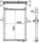 MAHLE Radiator, racire motor MAHLE CR 1161 000P (CR 1161 000P)