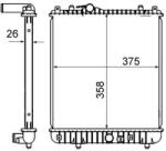MAHLE Radiator, racire motor MAHLE CR 836 000S (CR 836 000S)