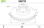 VALEO Disc frana VALEO 186778 (186778)