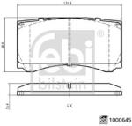 Febi Bilstein Set placute frana FEBI BILSTEIN 1000645 (1000645)