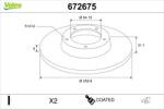 VALEO Disc frana VALEO 672675 (672675)