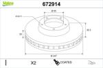 VALEO Disc frana VALEO 672914 (672914)