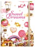Dolce Blocco Notesz ponthálós DOLCE BLOCCO Secret Journal A/5 176 oldalas Sweet Dreams keménytáblás gumis (21359) - vectraline
