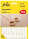 AVERY Etikett AVERY 3335 49x10 ékszercímke 924 címke/csomag 28 lapos (3335)