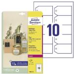 AVERY Etikett AVERY T3002-10 90x50 mm függő címke fólia vágott sarok 100 címke/csomag (T3002-10)