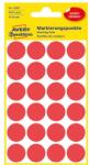 AVERY Etikett AVERY 3595 öntapadó jelölőpont piros 18mm 96 jelölőpont/csomag (3595)