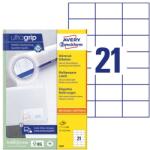 AVERY Etikett AVERY 3652 70x42, 3mm univerzális 2100 címke/doboz 100 ív/doboz (3652)