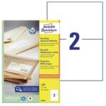 AVERY Etikett AVERY LR3655 210x148mm környezetbarát 200 címke/doboz 100 ív/doboz (LR3655)