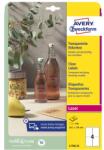 AVERY Etikett AVERY L7786-25 99, 1x139 mm víztiszta átlátszó 25 íves (L7786-25)