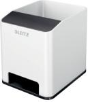 LEITZ Írószertartó műanyag LEITZ Wow 2 rekeszes fehér/fekete (53631095)