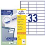AVERY Etikett AVERY 3421 70x25, 4mm univerzális fehér 3300 címke/doboz 100 ív/doboz (3421)