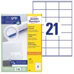 AVERY Etikett AVERY 3481 70x41mm univerzális fehér 2100 címke/doboz 100 ív/doboz (3481)