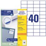 AVERY Etikett AVERY 3651 52, 5x29, 7mm univerzális fehér 4000 címke/doboz 100 ív/doboz (3651)