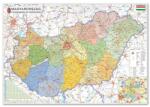 Stiefel Térkép STIEFEL Magyarország közigazgatása 100 x70 cm alukeretes tűzhető (8791777T)