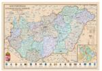 Stiefel Térkép STIEFEL Magyarország közigazgatása vármegyékkel Antik 160 x120 cm alukeretes tűzhető (879377T-L)
