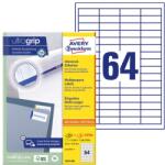 AVERY Etikett AVERY 3667-200 48, 5x16, 9 mm fehér univerzális 14080 címke/doboz 200+20 ív/doboz (3667-200)