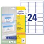 AVERY Etikett AVERY L7970-25 63, 5x33, 9mm univerzális fagyasztó 600 címke/doboz 25 ív/doboz (L7970-25)