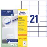 AVERY Etikett AVERY 3652-200 70x42, 3 mm fehér univerzális 4620 címke/doboz 200+20 ív/doboz (3652-200)