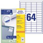 AVERY Etikett AVERY 3667 48, 5x16, 9mm univerzális 6400 címke/doboz 100 ív/doboz (3667)