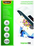 Fellowes Lamináló fólia FELLOWES A/4 100 mikron fényes 100/csom (5351111) - vectraline