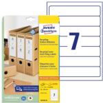 AVERY Etikett AVERY LR4760-25 38x192mm iratrendező címke környezetbarát 210 címke/doboz 30 ív/doboz (LR4760-25)