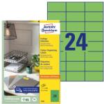 AVERY Etikett AVERY 3450 70x37mm univerzális zöld 2400 címke/doboz 100 ív/doboz (3450)