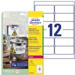 AVERY Etikett AVERY L4776-20 99, 1x42, 3mm időjárásálló poliészter fehér 240 címke/doboz 20 ív/doboz (L4776-20) - vectraline