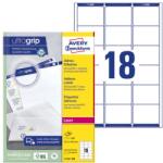 AVERY Etikett AVERY L7161-100 63, 5x46, 6mm fehér 1800 címke/doboz 100 ív/ doboz (L7161-100)