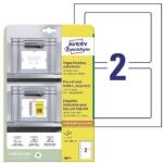 AVERY Etikett AVERY 8002-5 160x120 mm hordozó címke 10 címke/csomag (8002-5)