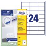 AVERY Etikett AVERY 3658 64, 6x33, 8mm univerzális fehér 2400 címke/doboz 100 ív/doboz (3658)