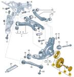 Original Vw Group Set rulment roata axa spate ORIGINAL VW GROUP 8W0501611B (8W0501611B)