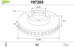 VALEO Disc frana VALEO 197205 (197205)