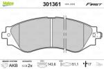 VALEO Set placute frana VALEO 301361 (301361)