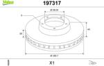 VALEO Disc frana VALEO 197317 (197317)