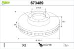 VALEO Disc frana VALEO 673489 (673489)