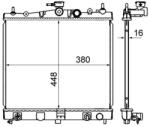 MAHLE Radiator, racire motor MAHLE CR 839 000S (CR 839 000S)