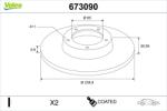 VALEO Disc frana VALEO 673090 (673090)