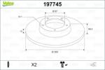 VALEO Disc frana VALEO 197745 (197745)