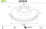 VALEO Disc frana VALEO 672519 (672519)
